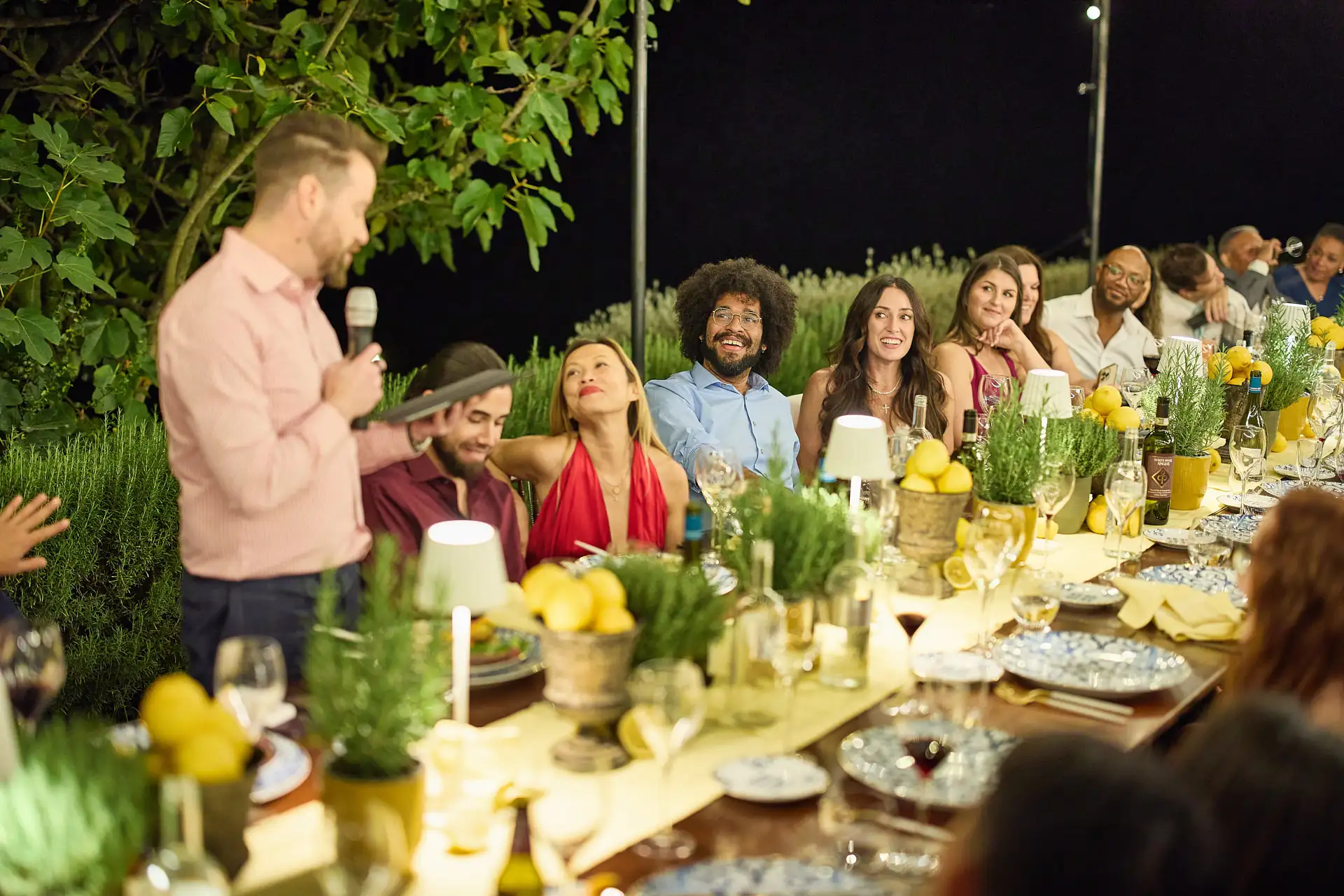 tuscan welcome party barbecue