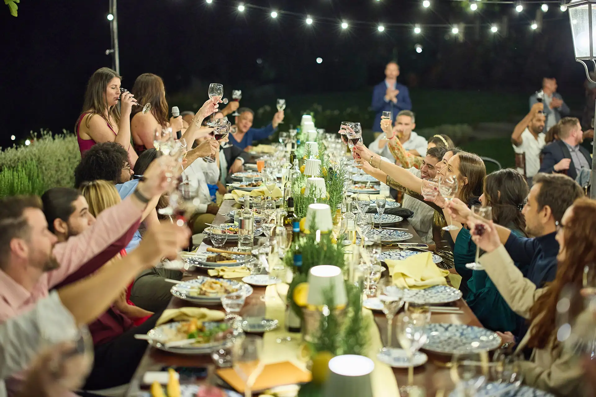 tuscan welcome party barbecue