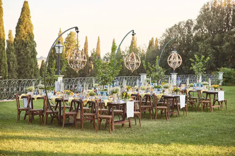 welcome dinner under stars
