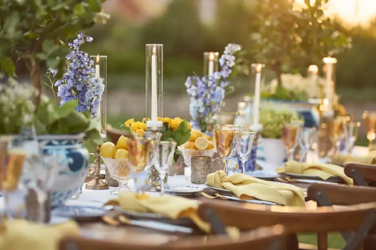 welcome dinner under stars