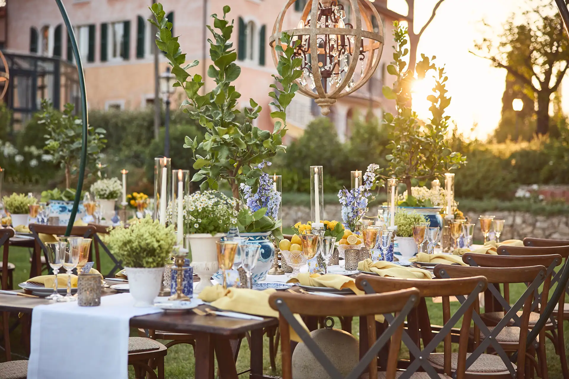 welcome dinner under stars