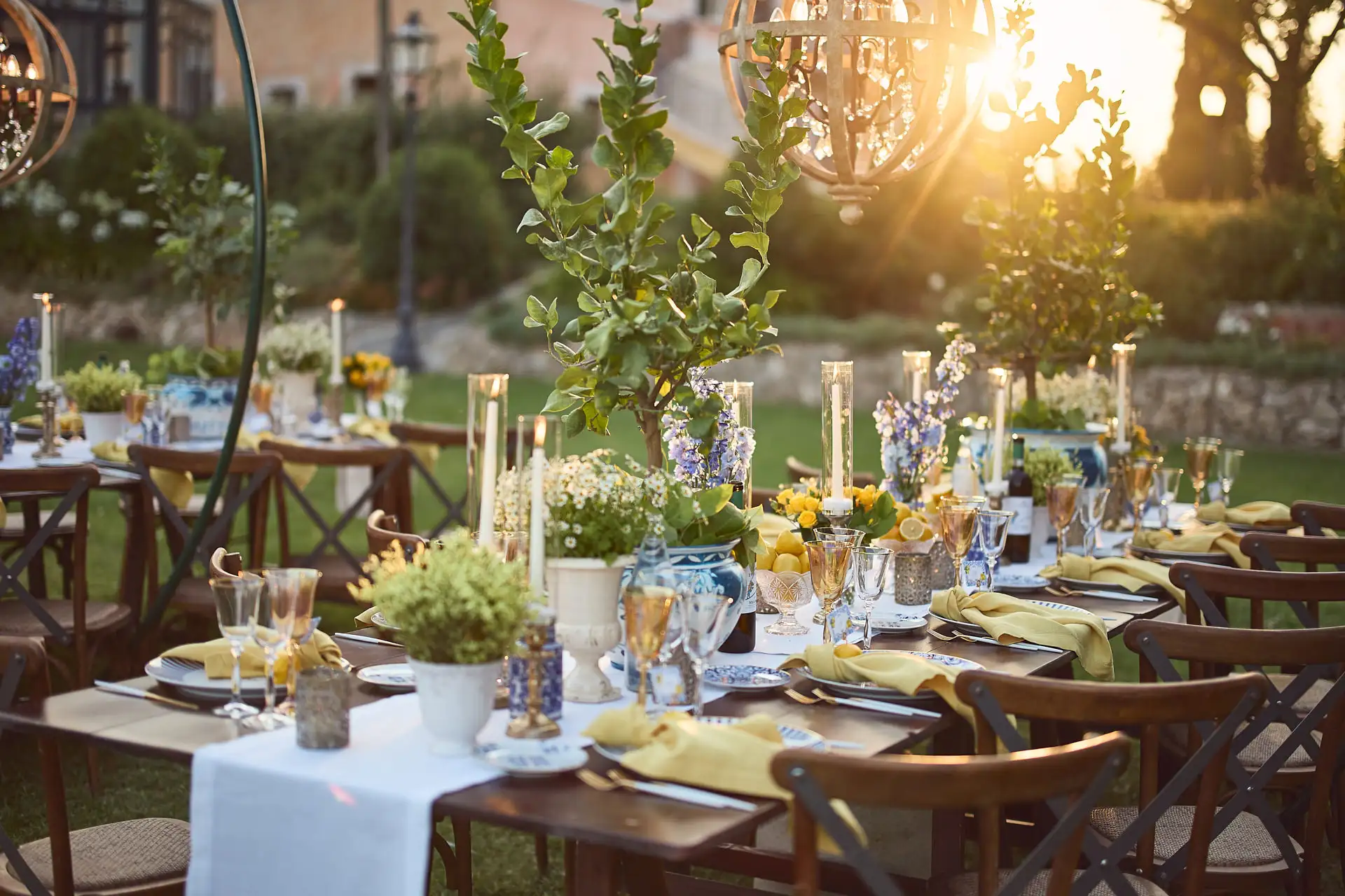 welcome dinner under stars