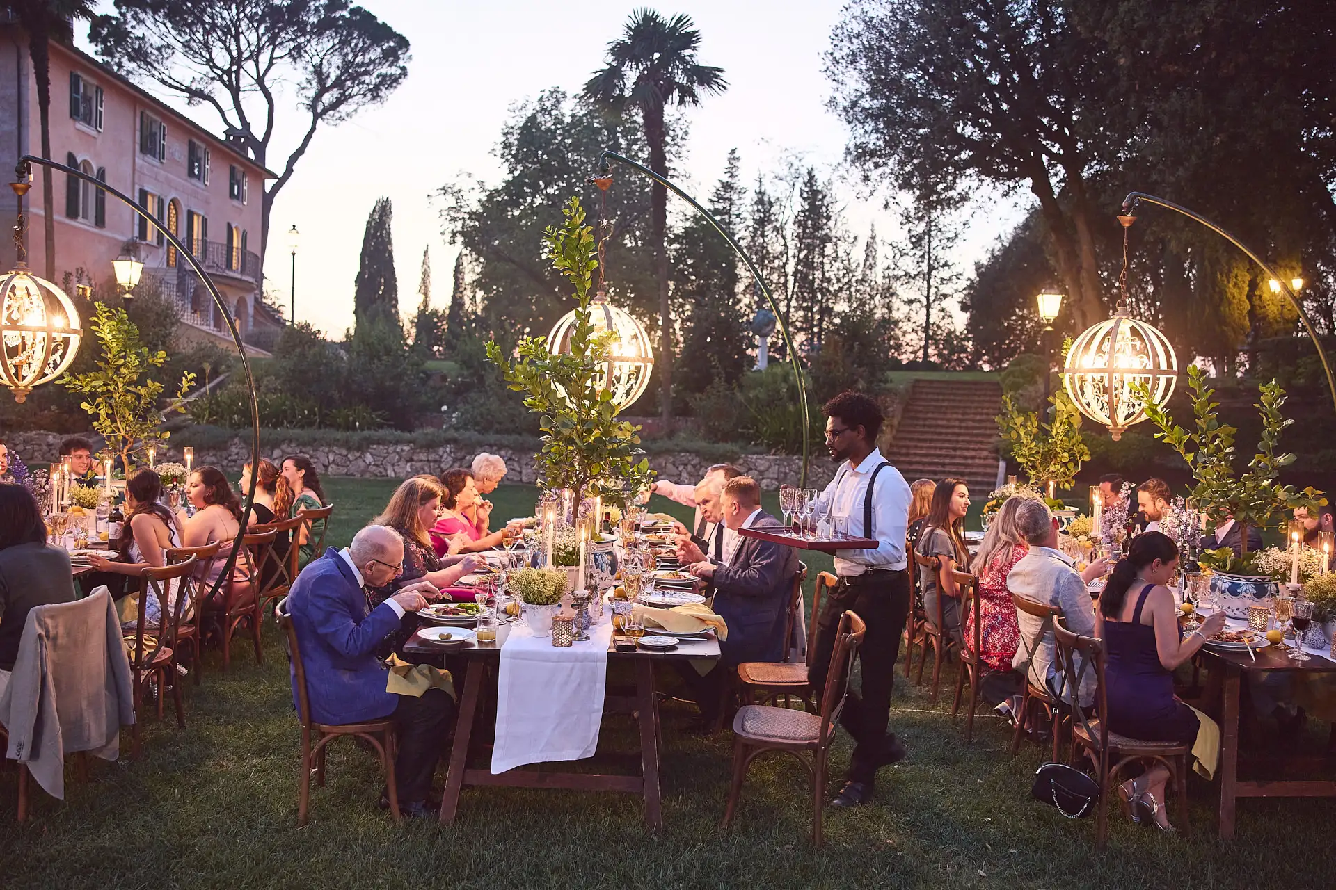 welcome dinner under stars