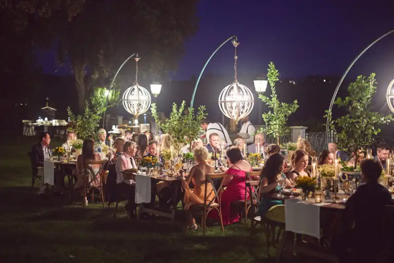 welcome dinner under stars