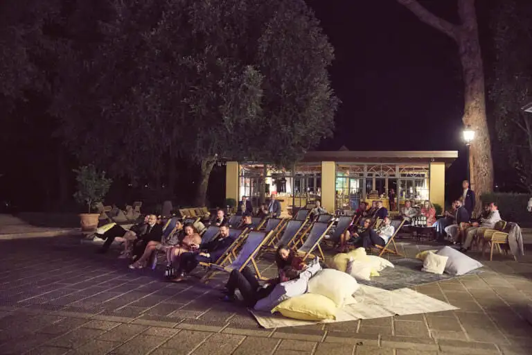 welcome dinner under stars