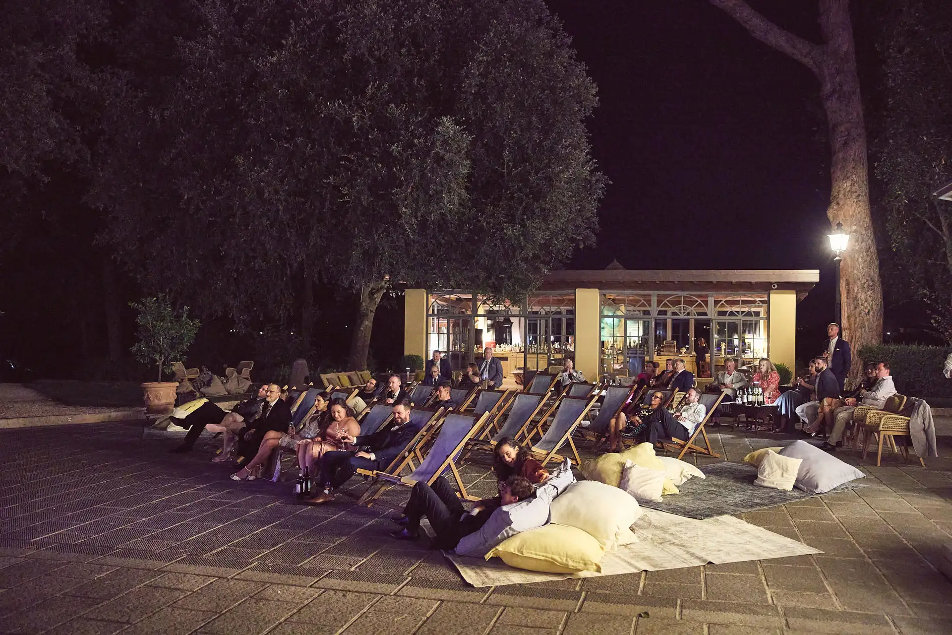 welcome dinner under stars