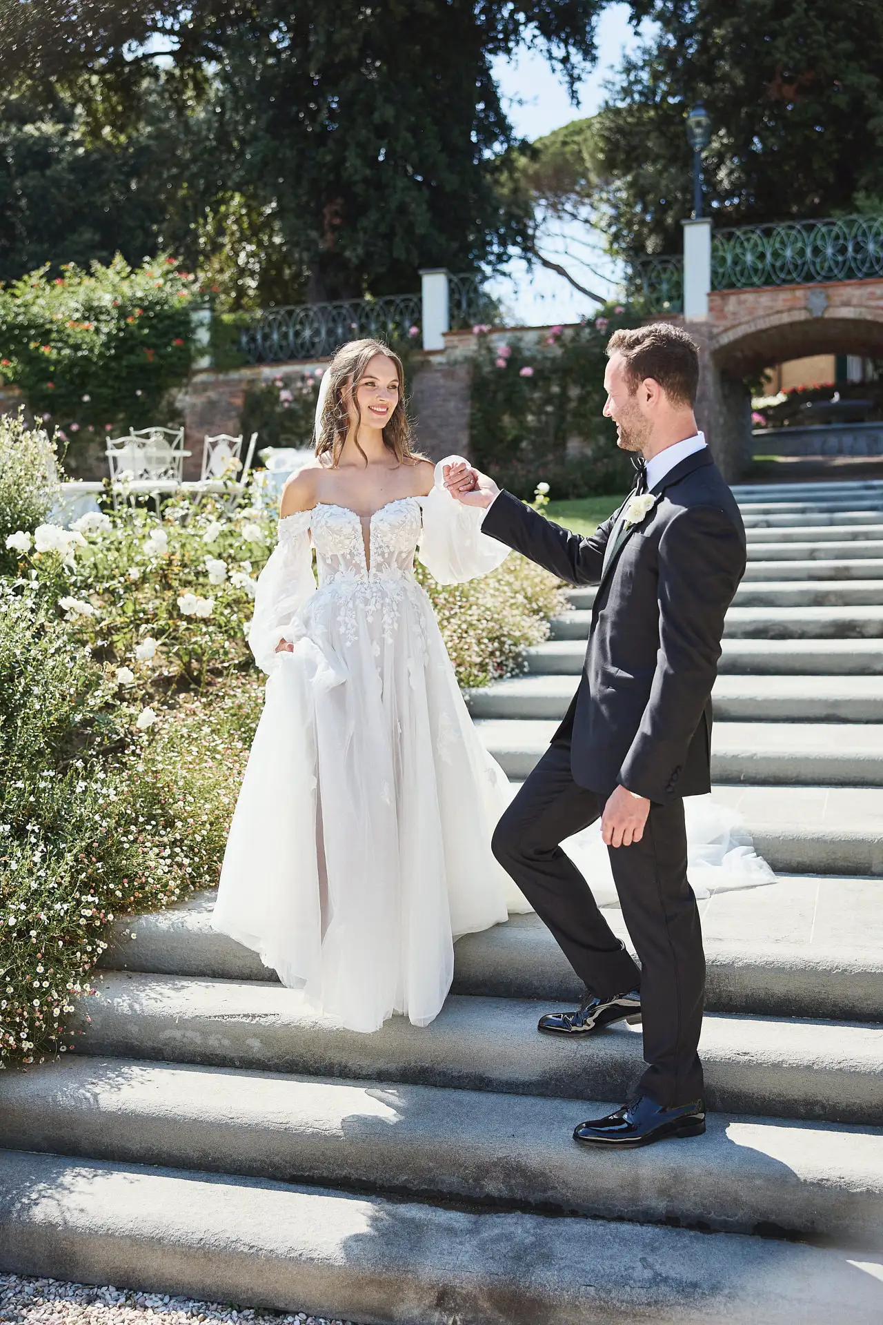 enchanting italian garden wedding