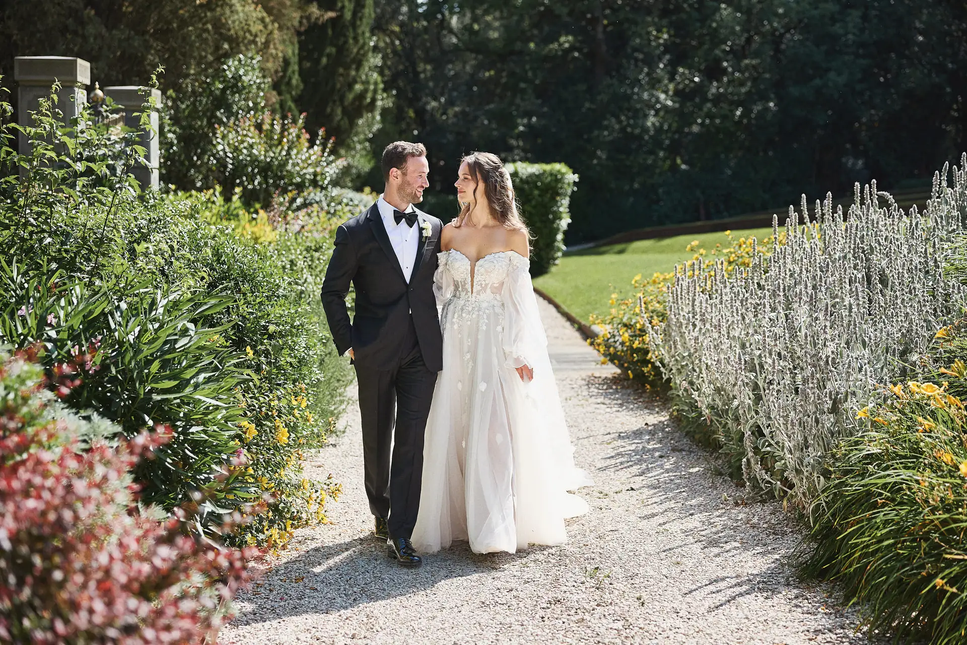 enchanting italian garden wedding