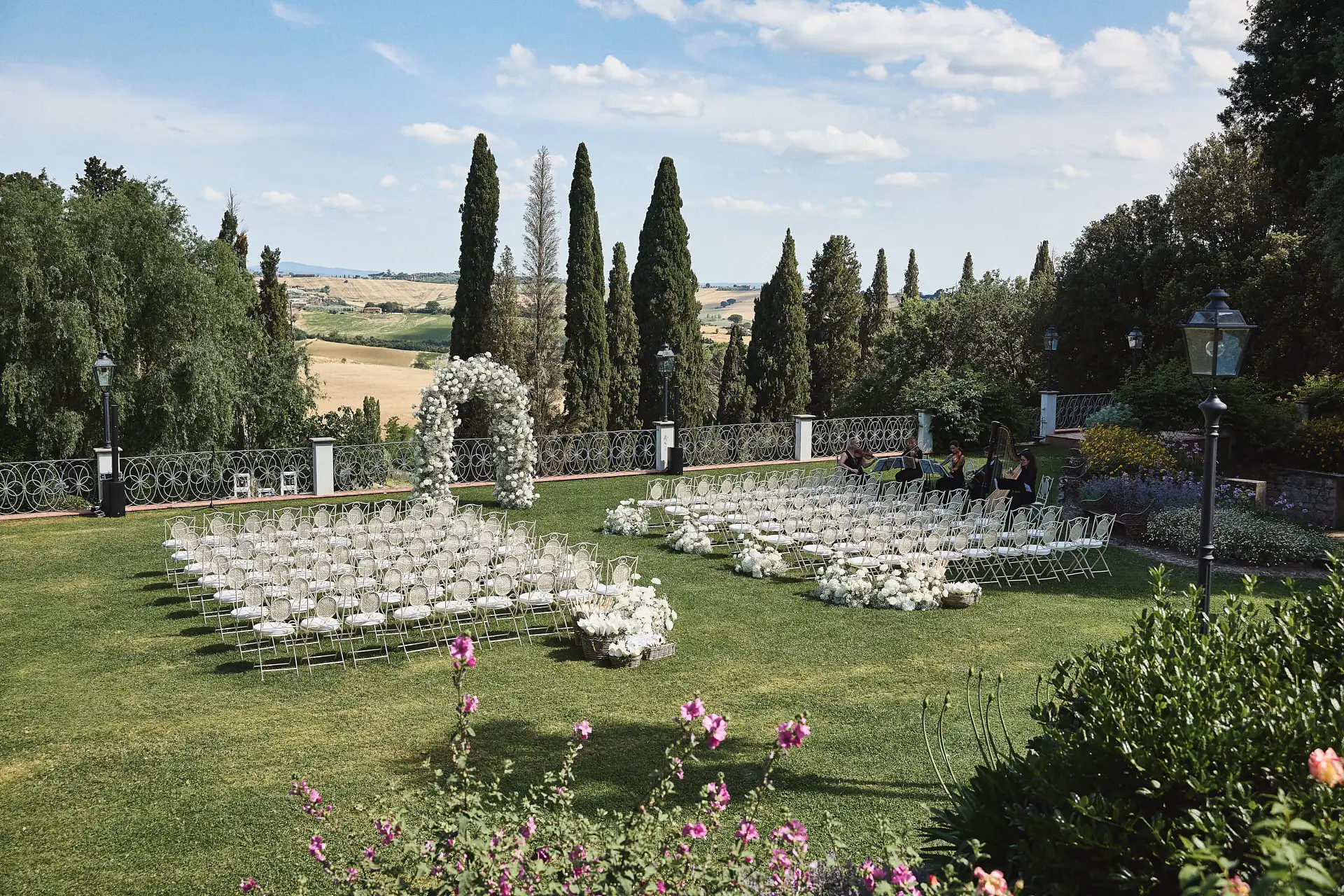 enchanting italian garden wedding
