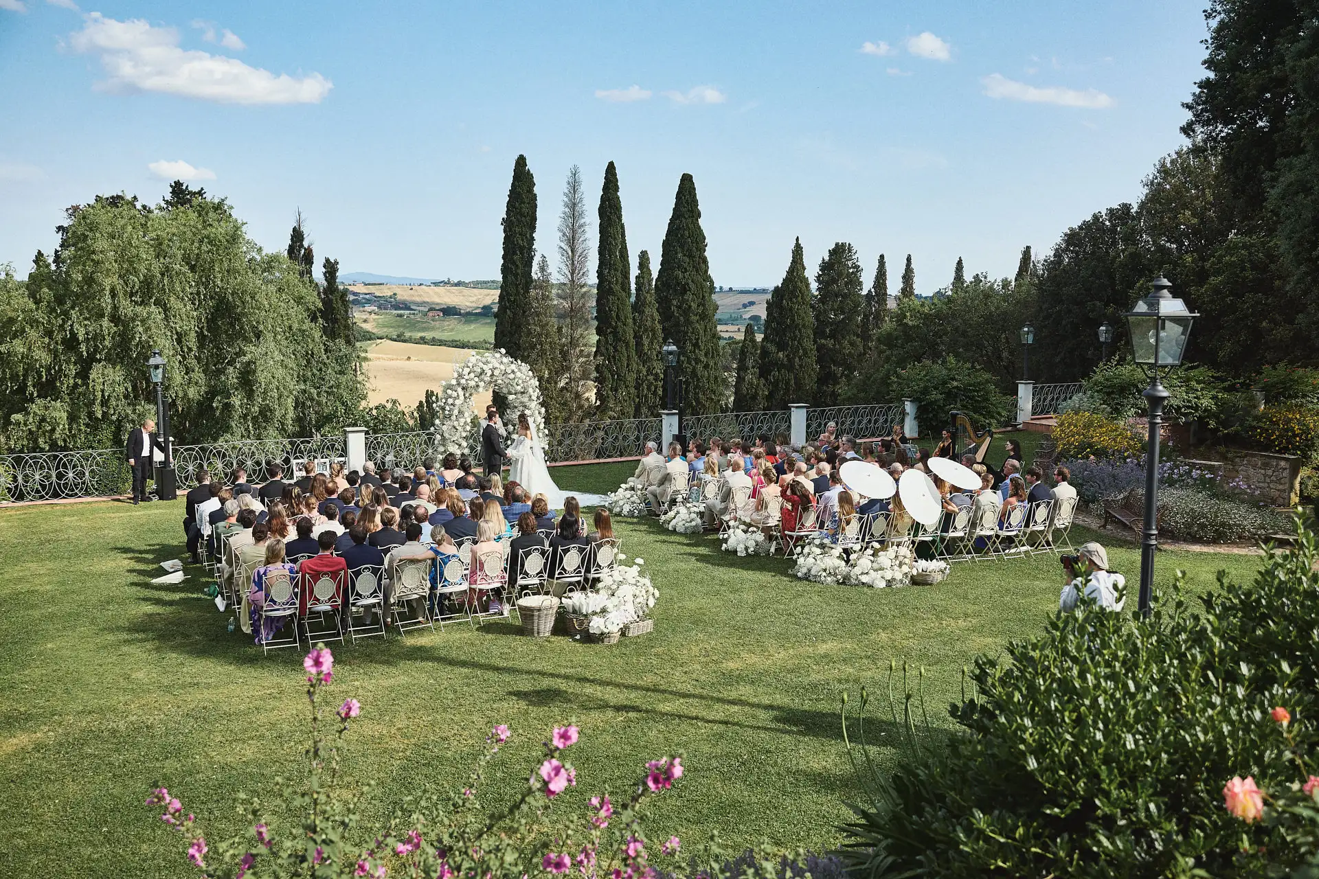 enchanting italian garden wedding