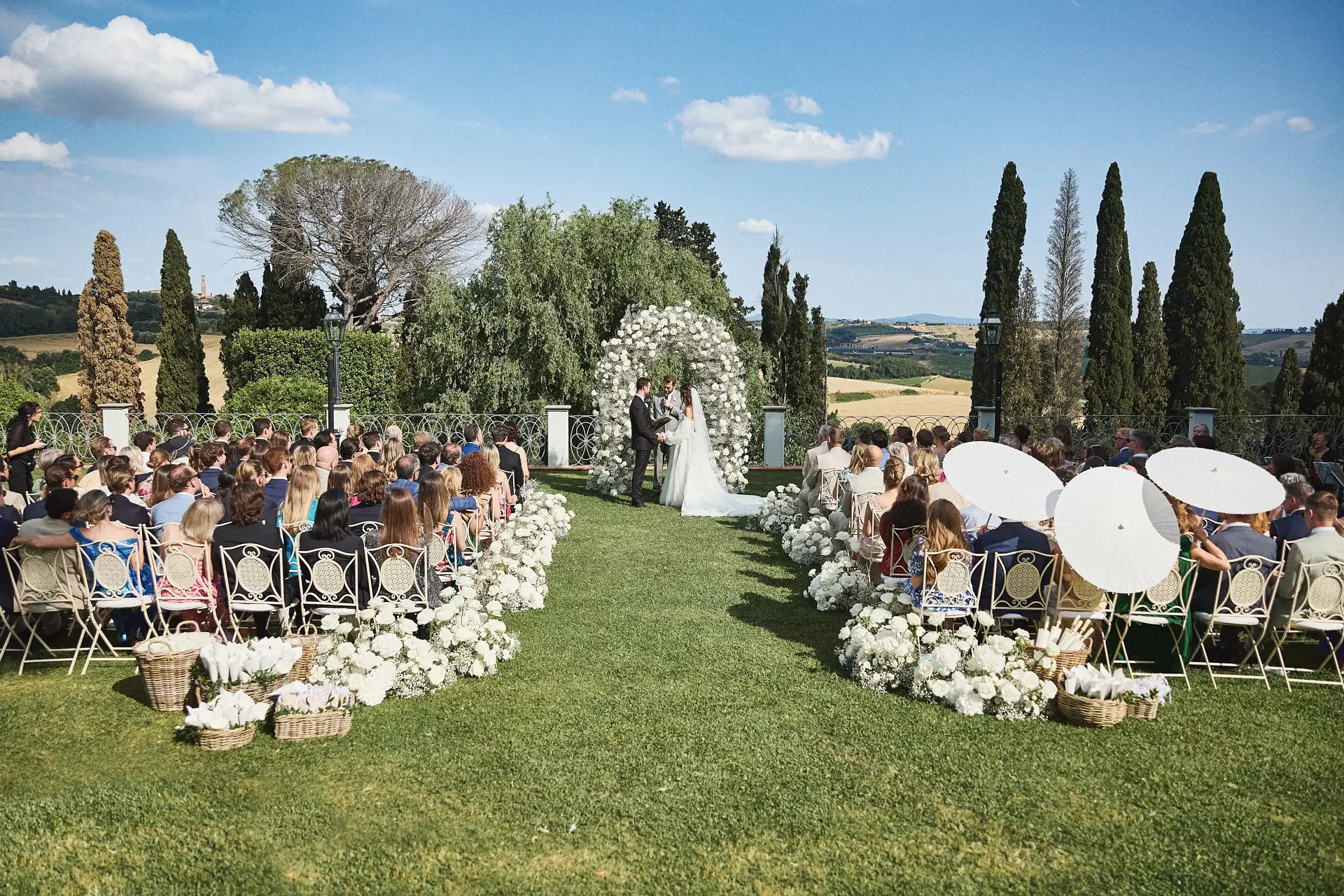 enchanting italian garden wedding