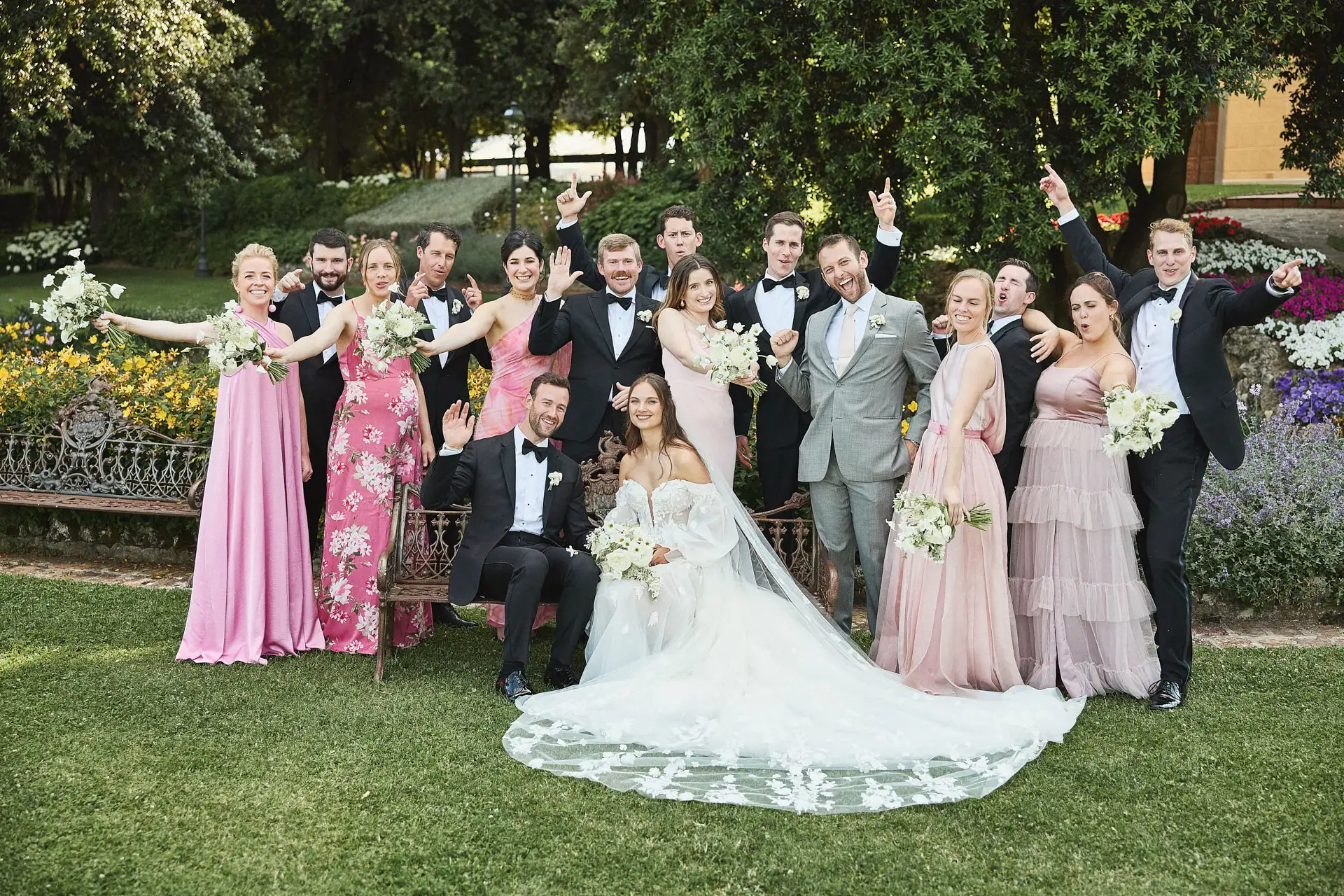 enchanting italian garden wedding