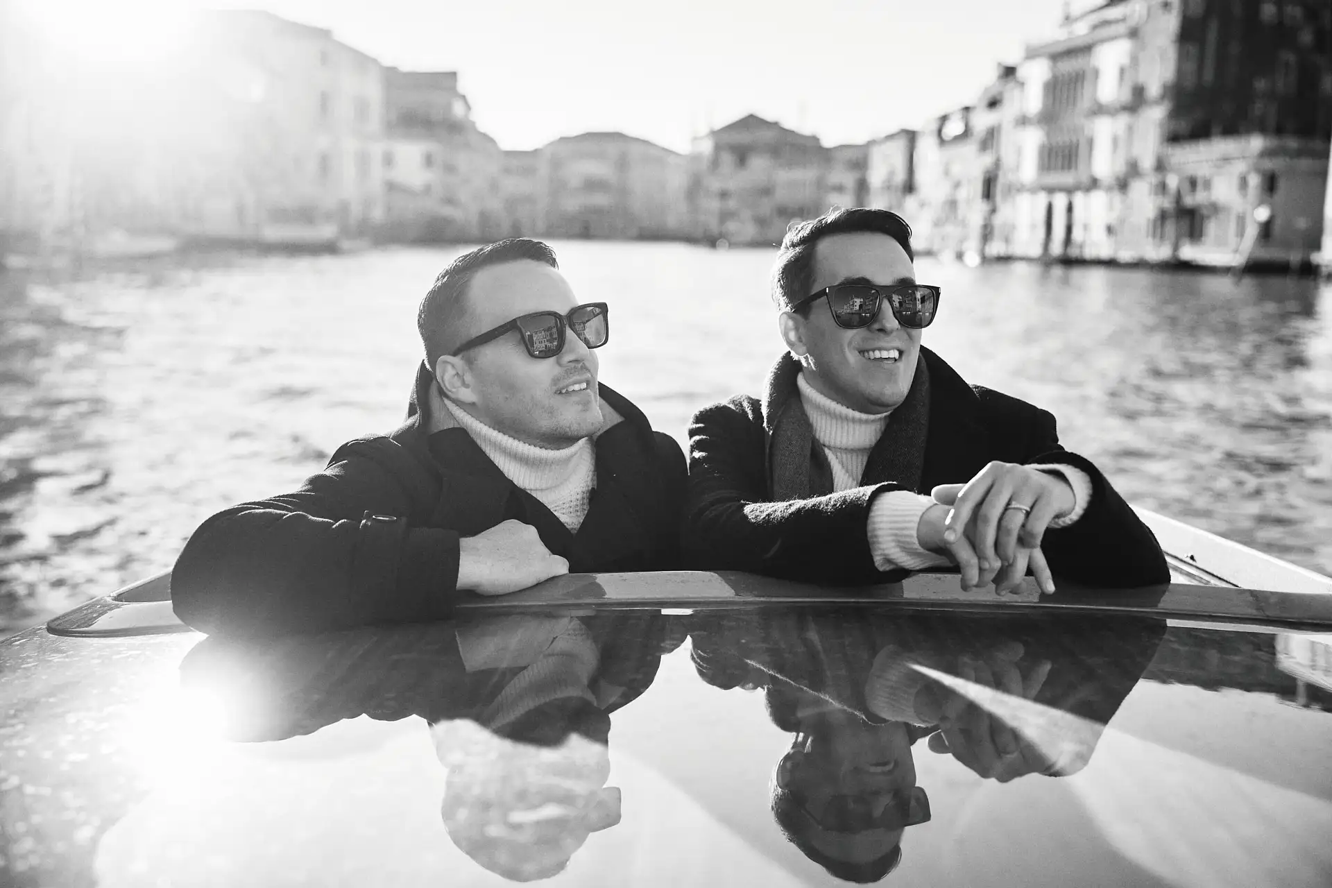 stylish venice engagement shoot