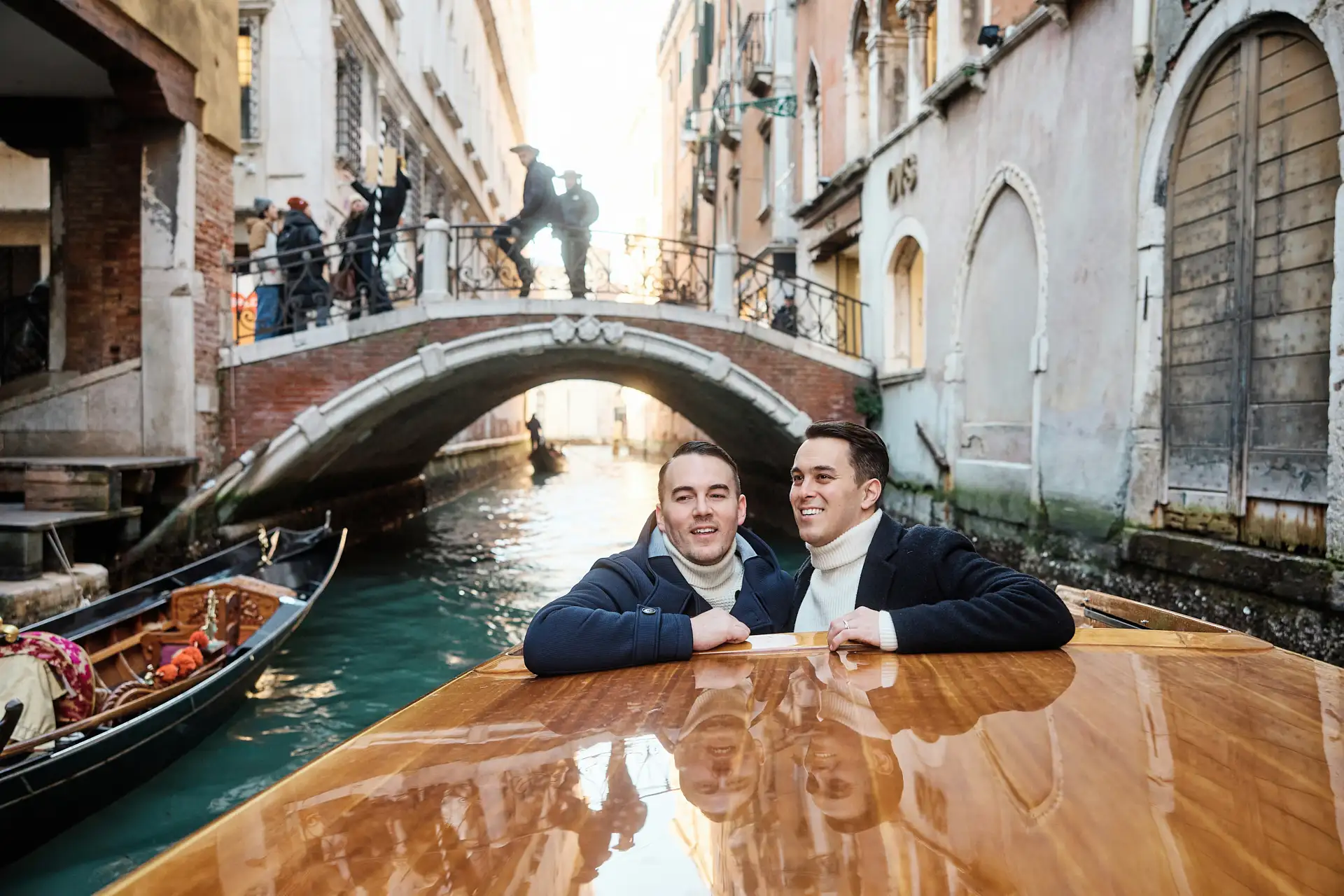 stylish venice engagement shoot