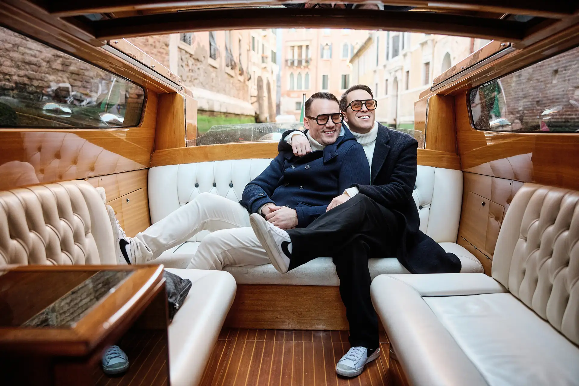 stylish venice engagement shoot