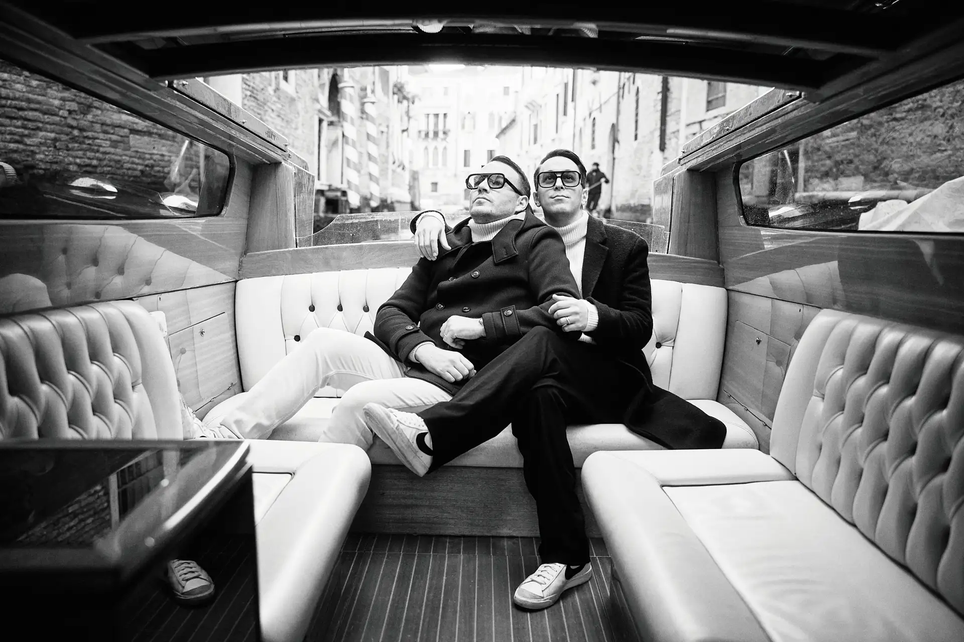 stylish venice engagement shoot