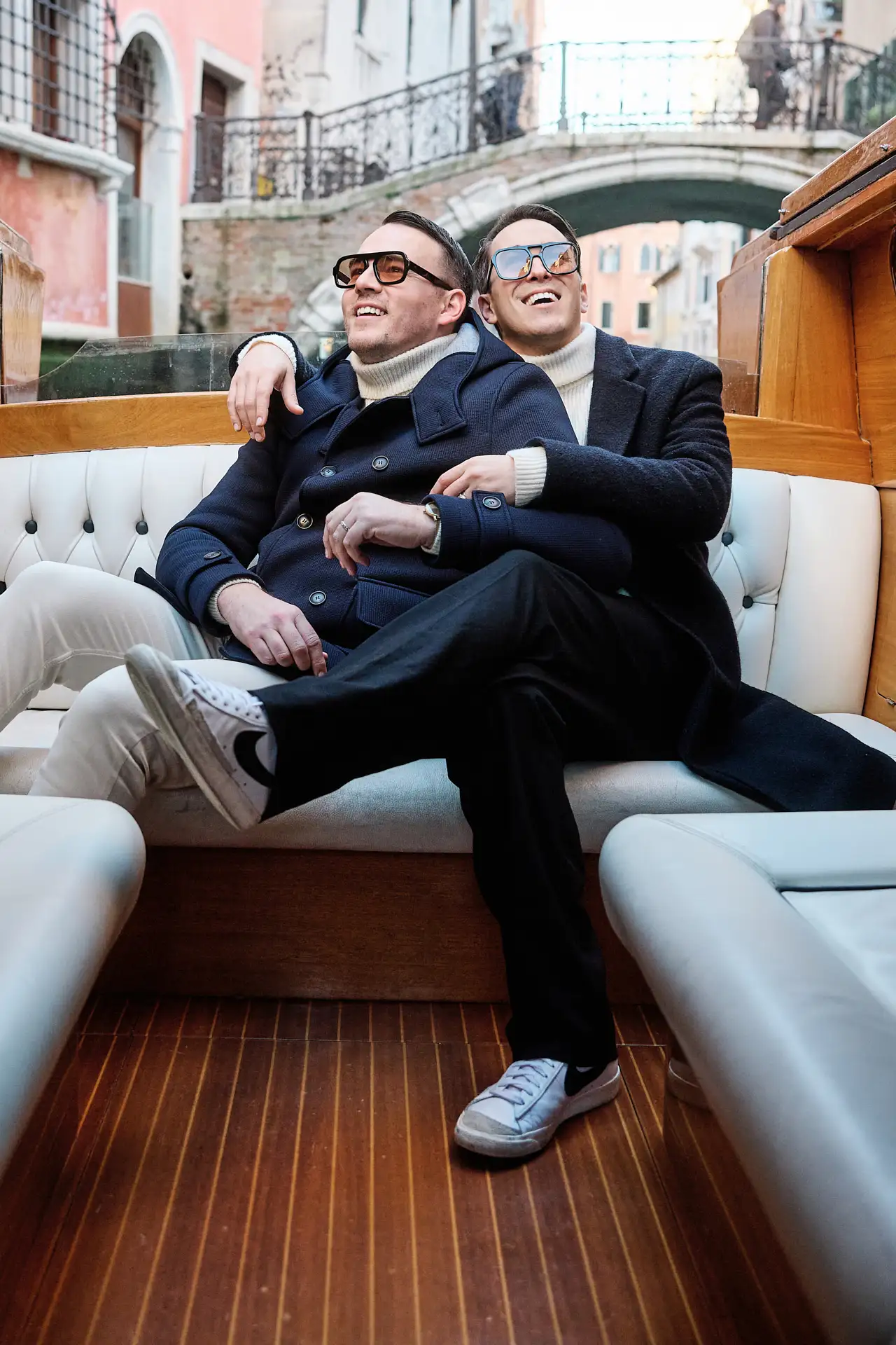 stylish venice engagement shoot