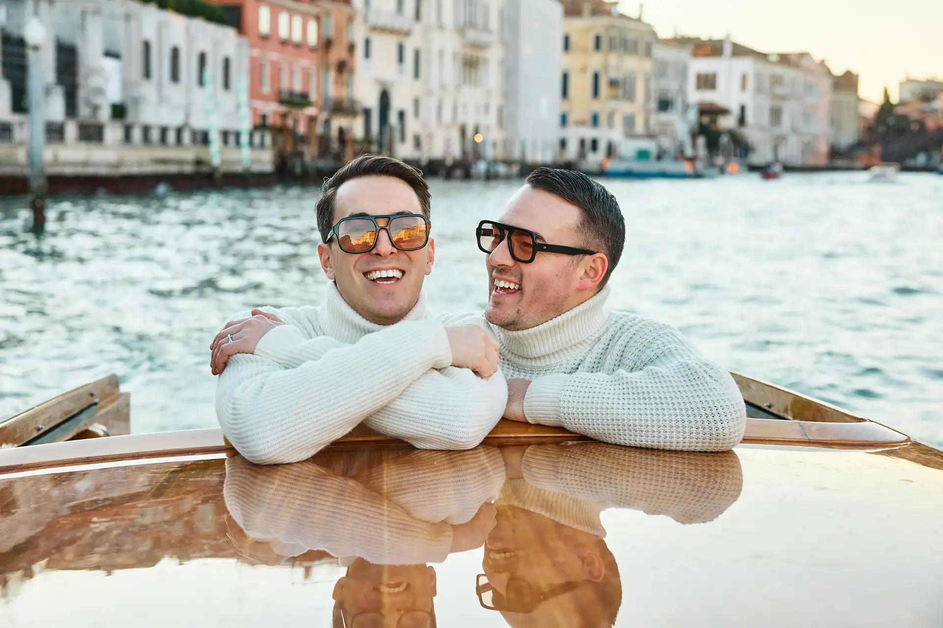 stylish venice engagement shoot