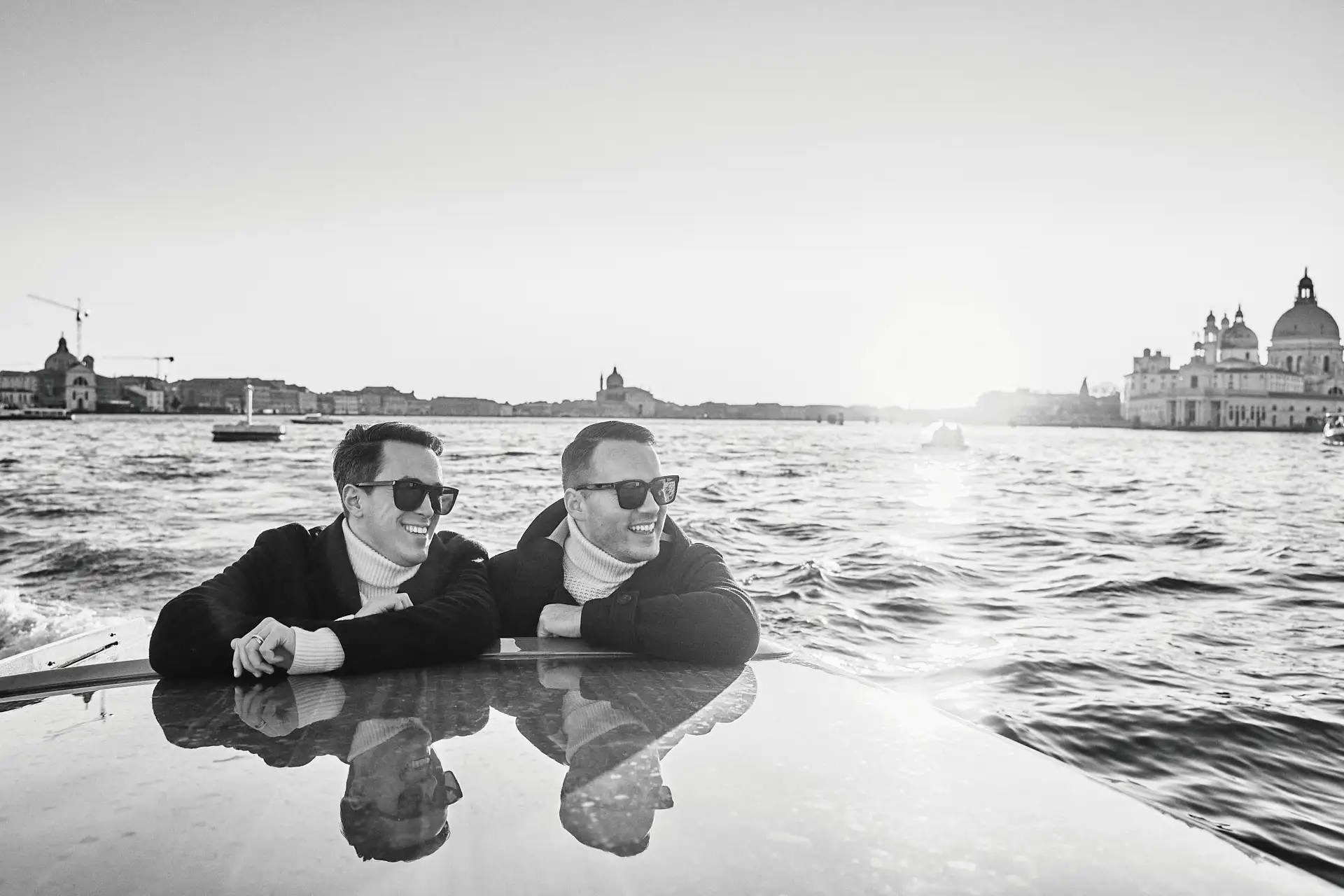 stylish venice engagement shoot