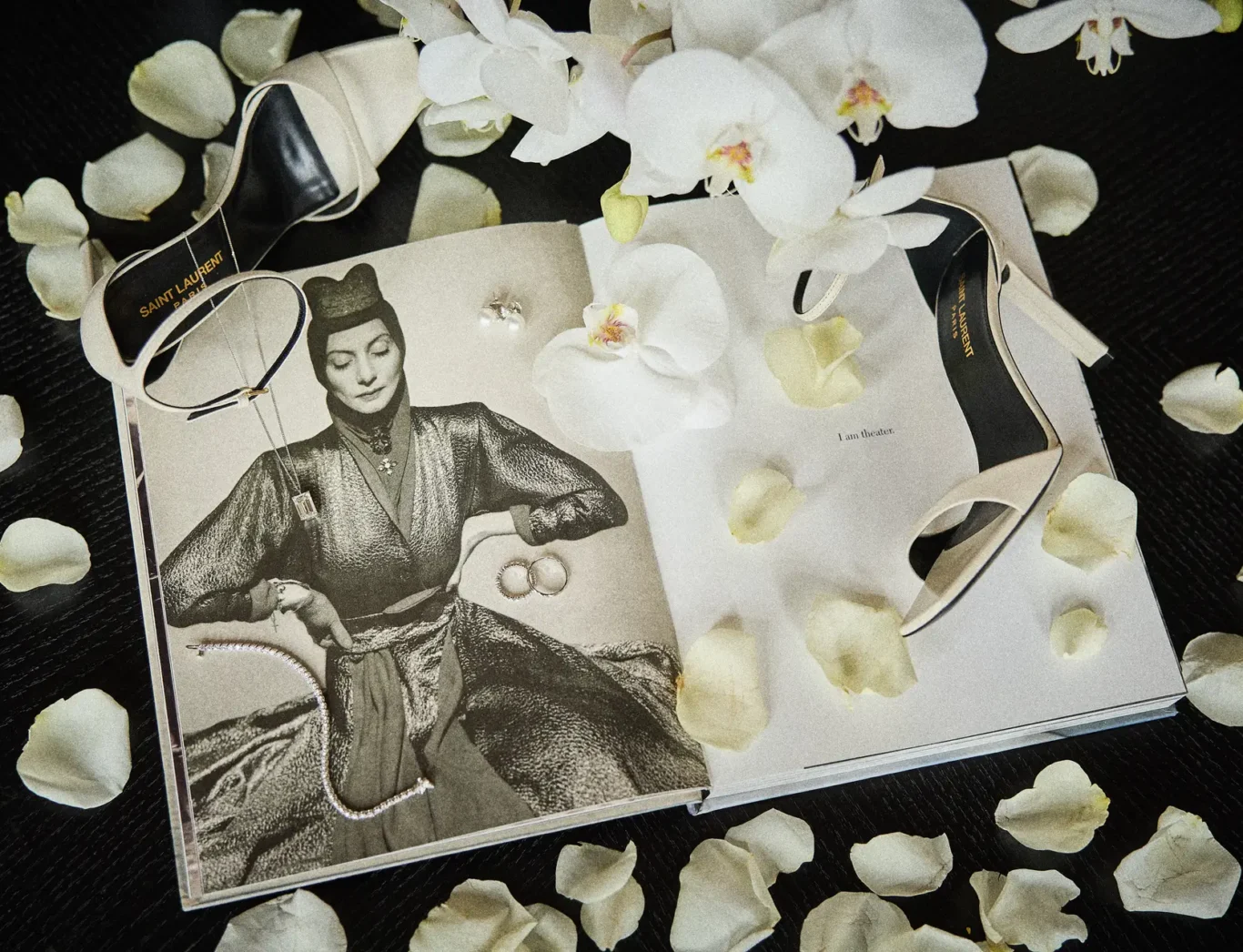bridal accesories on fashion book