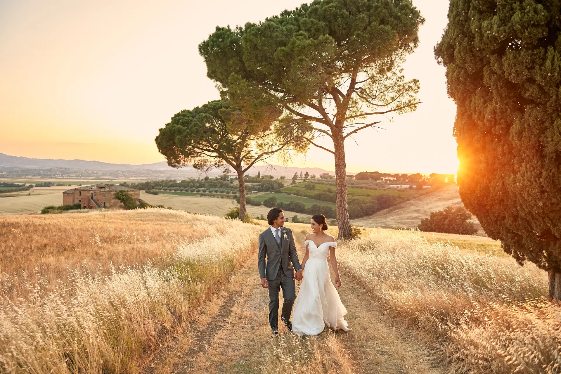 villa valentini bonaparte couple portraits sunset